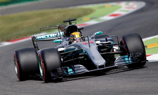 Lewis Hamilton during practice– Press image courtesy Reuters