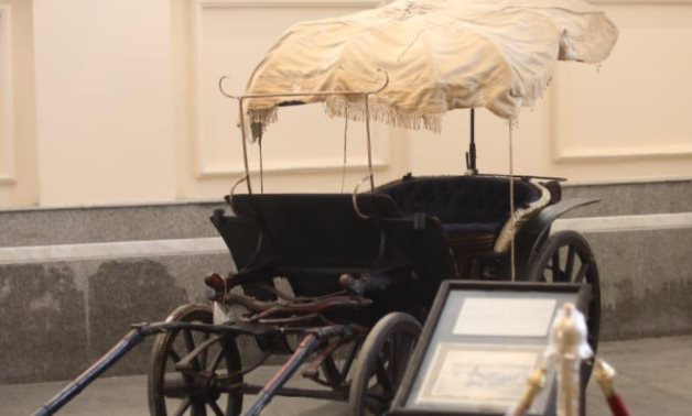 One of the Royal Carriages housed in the Royal Carriages Museum in Bulaq - Press photo