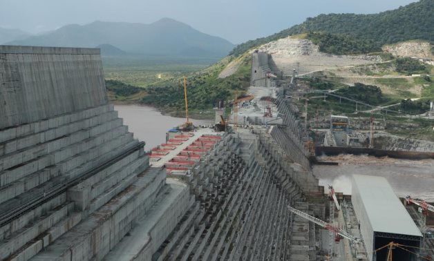 FILE - Ethiopia's Grand Renaissance Dam is seen as it undergoes construction work on the river Nile in Guba Woreda, Benishangul Gumuz Region, Ethiopia September 26, 2019. REUTERS/Tiksa Negeri