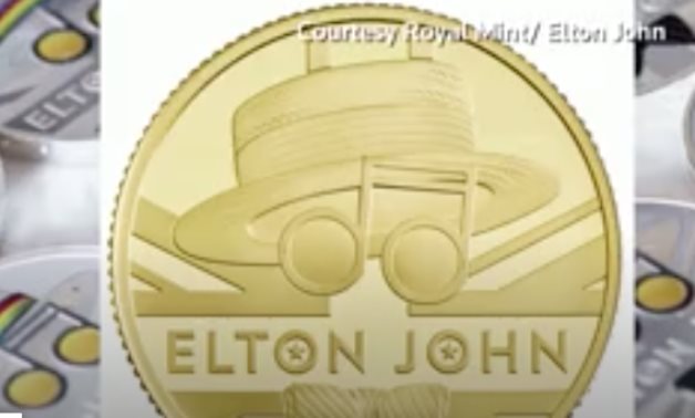 Elton John, second artist to be honored by the Britain's Royal Mint - Reuters