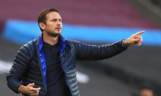   West Ham United v Chelsea - London Stadium, London, Britain - July 1, 2020 Chelsea manager Frank Lampard reacts-Adam Davy/Pool via REUTERS/File Photo