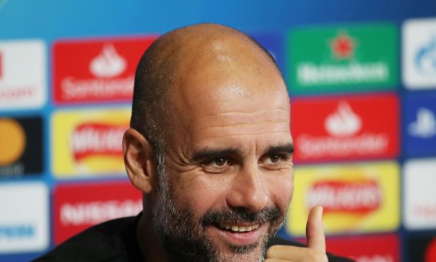 FILE PHOTO: Soccer Football - Champions League - Manchester City Press Conference - Etihad Campus, Manchester, Britain - September 30, 2019 Manchester City manager Pep Guardiola 