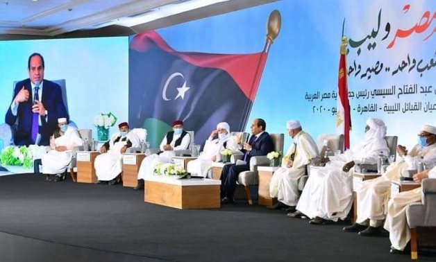 Meeting with Libyan tribal leaders, Egyptian President Abdel Fattah El Sisi on Thursday commented on possible Egyptian intervention in Libya – Press photo