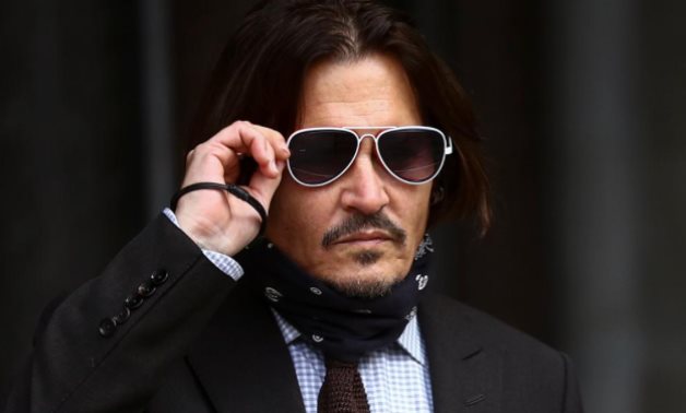 Actor Johnny Depp arrives at the High Court in London, Britain July 15, 2020. REUTERS/Hannah McKay