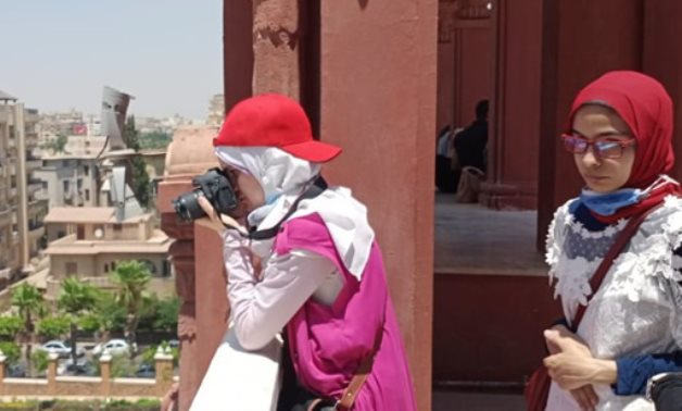 Visually-Impaired youth enjoying the tour to Baron Empain Palace in Heliopolis – Press photo