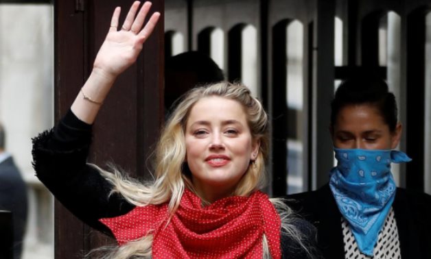 Actor Amber Heard arrives at the High Court in London, Britain July 23, 2020. REUTERS/Peter Nicholls