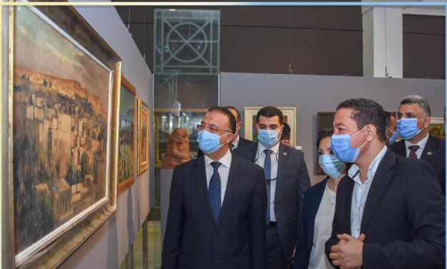 Alexandria’s Governor tours the exhibition after its inauguration on July 26 - ET