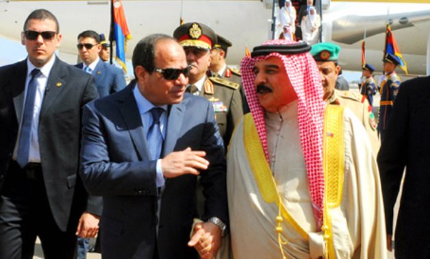 Archival photo of Egypt's President Abdel Fattah El-Sisi and Bahraini King