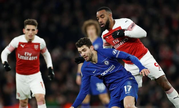 Chelsea's Kovacic in action with Arsenal's Lacazette Reuters