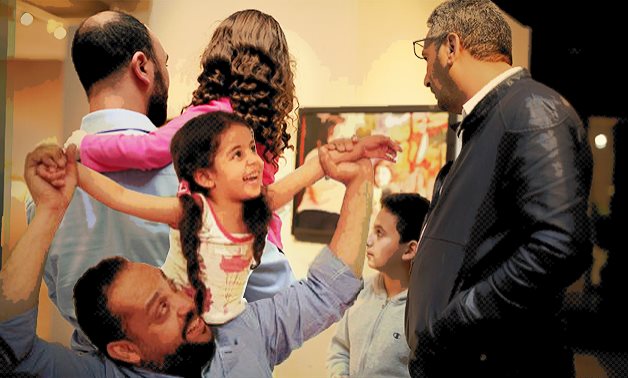 Part the of the photo exhibit “Because I am a Father: Egyptian and Swedish Dads” featuring photos from Egypt and Sweden, portraying the universal role of fatherhood. Photo compiled by Egypt Today