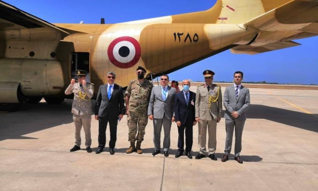 The second Egyptian plane with medical aid arrived in Lebanon Saturday morning and was received by the Egyptian ambassador to Lebanon, Yasser Alawi and some Lebanese officials.