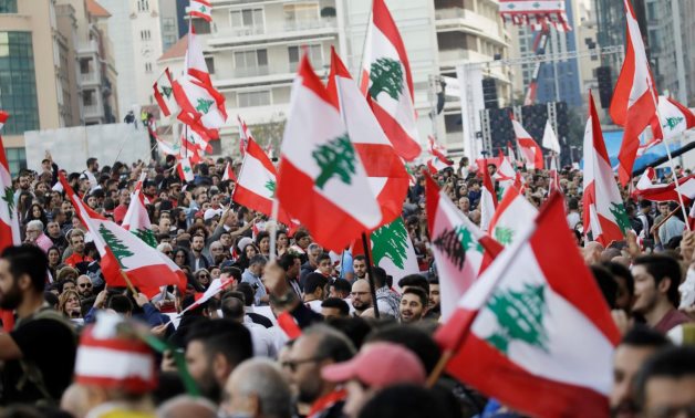 People attend a parade, on the 76th anniversary of Lebanon's independence, at Martyrs' Square in Beirut, Lebanon November 22, 2019. REUTERS/Andres Martinez Casares