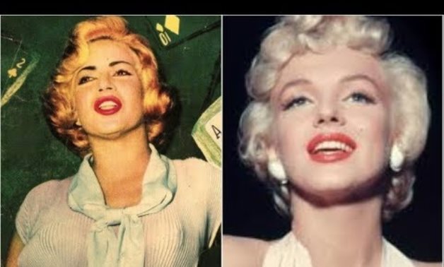 File: Hend Rostom and Marilyn Monroe.