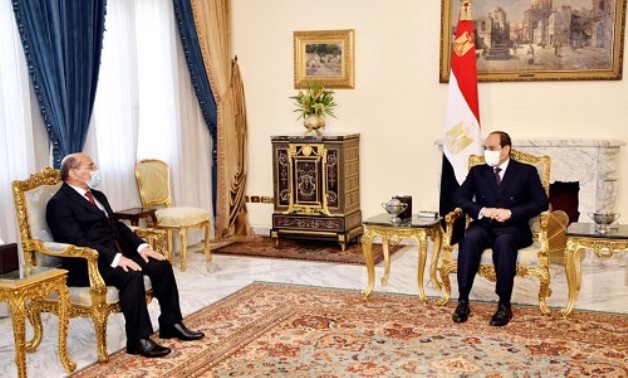 Judge Abdullah Omar was sworn in as new head of Egypt’s Court of Cassation on Wednesday, in the presence of President Abdel Fattah El Sisi – Press photo