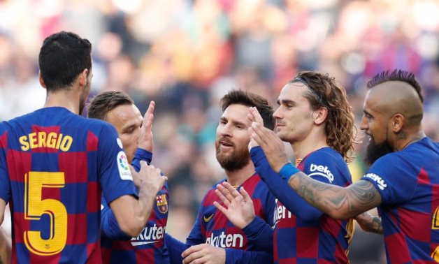Barcelona players, Reuters 