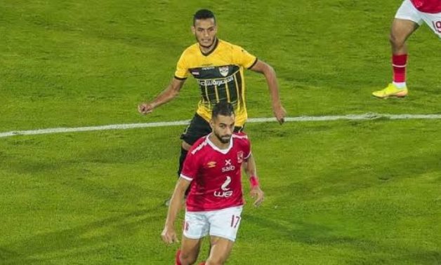 Al Ahly's Amr El Solia during the game 