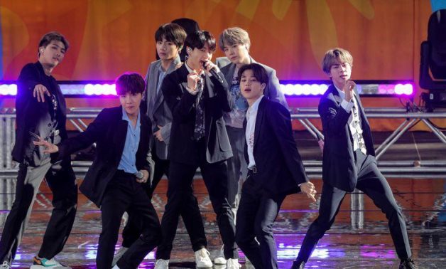 FILE PHOTO: Members of K-Pop band, BTS perform on ABC's 'Good Morning America' show in Central Park in New York City,REUTERS/Brendan McDermid