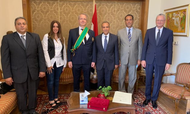 Egypt’s Ministry of Foreign Affairs has awarded Hungary’s Ambassador in Cairo Peter Kveck a firs-class Order of the Republic – Press photo
