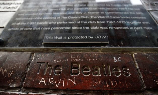 General view of the Wall of Fame outside the famous Cavern Club's music venue, which helped launch The Beatles to global superstardom and now is under threat following months of closure-REUTERS/Jason Cairnduff.