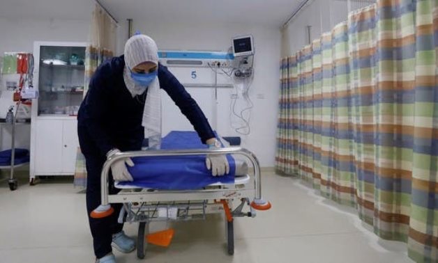 A medical staff worker is seen at Sharm International Hospital, amid the coronavirus disease (COVID-19) outbreak - Reuters