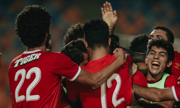 Al Ahly players celebrate the victory, courtesy of Al Ahly twitter 