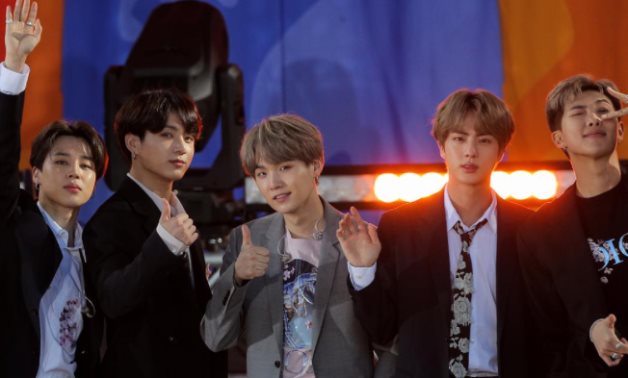 FILE PHOTO: Members of K-Pop band, BTS appear on ABC's 'Good Morning America' show in Central Park in New York City, U.S., May 15, 2019. REUTERS/Brendan McDermid