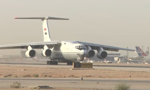 FILE - Egypt sends a second military plane carrying medical aid to South Sudan – Egyptian Ministry of Defense, May, 2020