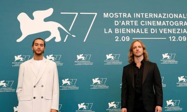 The 77th Venice Film Festival - Photo call for "The Furnace" out of competition - Venice, Italy, September 4, 2020 - Director Roderick MacKay and actor Ahmed Malek pose. REUTERS/Yara Nardi