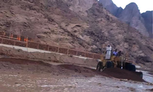 Flood in St. Catherine, South Sinai in Egypt in 2020 - Archive