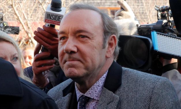 FILE PHOTO: Actor Kevin Spacey arrives to face a sexual assault charge at Nantucket District Court in Nantucket, Massachusetts, U.S., January 7, 2019. REUTERS/Brian Snyder