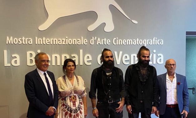 File: The cast of Gaza Mon Amour at Venice International Film Festival.