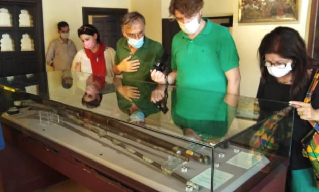 During the visit to the Rasheed National Museum - photo via Egypt's Min. of Tourism & Antiquities