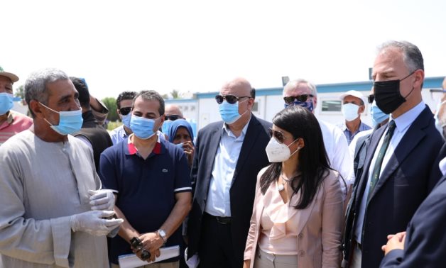 Egyptian Minister of International Cooperation, Dr. Rania Al Mashat, visits a number of development programmes in partnership with USAID in Luxor- press photo