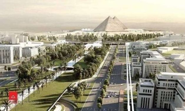 Imaginary photo of the Giza Pyramid's surrounding area once development works are completed - ET