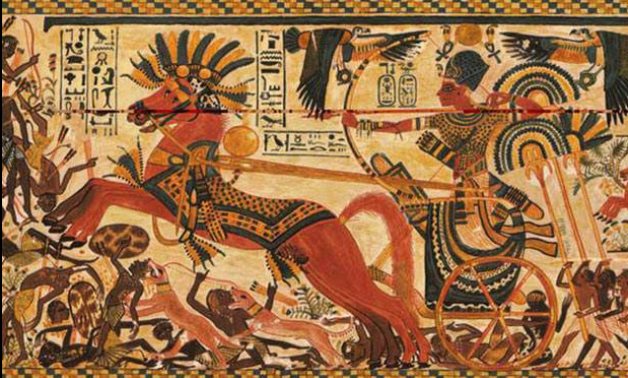 Military Life in Ancient Egypt is often depicted in dazzling drawings on temple walls and papyrus paper - ET