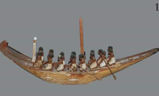 Artifact depicting the ancient Egyptian war-ship - photo via Egypt's Min. of Tourism & Antiquities