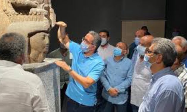 Egypt's Min. of Tourism & Antiquities during an inspection tour to the Sharm el-Sheikh Museum - Photo via Egypt's Min. of Tourism & Antiquities