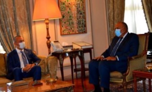 Egypt's FM Sameh Shoukry met with United Nations Special Coordinator for the Middle East Peace Process Nickolay Mladenov.