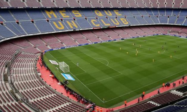 Camp nou will be empty on Saturday, Reuters 