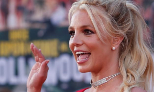 FILE PHOTO: Britney Spears poses at the premiere of "Once Upon a Time In Hollywood" in Los Angeles, California, U.S., July 22, 2019. REUTERS/Mario Anzuoni