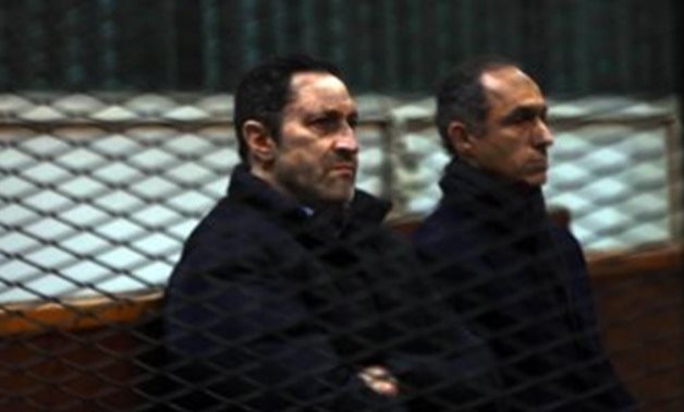 The two sons of Egypt’s former President Hosni Mubarak, Alaa and Gamal - Press Photo