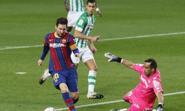 Lionel Messi during the match, Reuters 