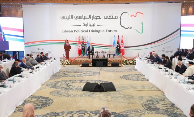 The Libyan Political Dialogue Forum gets underway in the Tunisian capital, in Tunis - Reuters