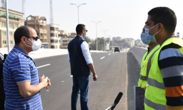 President Sisi inspects a number of road projects - FILE 