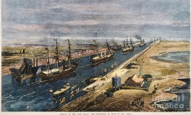 Egypt's Suez Canal 151 years ago - Fine Arts America