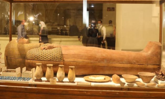 One of the sarcophagi housed in the Egyptian Museum in Tahrir - ET