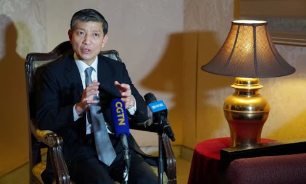 FILE - Chinese Ambassador to Cairo Liao Liqiang 