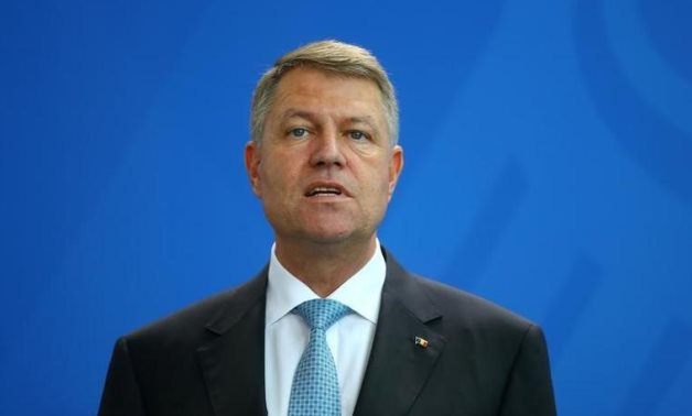 Romanian President Klaus Iohannis during a news conference at the Chancellery in Berlin, Germany, June 19, 2017. REUTERS/Hannibal Hanschke