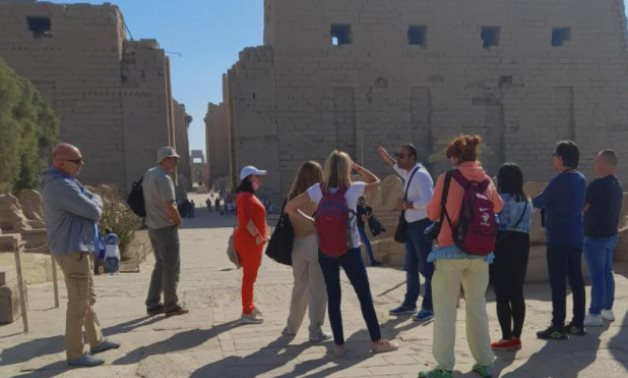 Serbian media delegation during one of the tours - photo via Egypt's Min. of Tourism & Antiquities