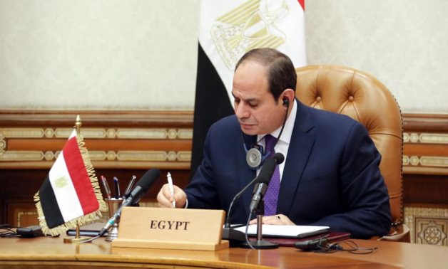 President Sisi participates via video in the second meeting to support Lebanon, December 2 – Egyptian Presidency